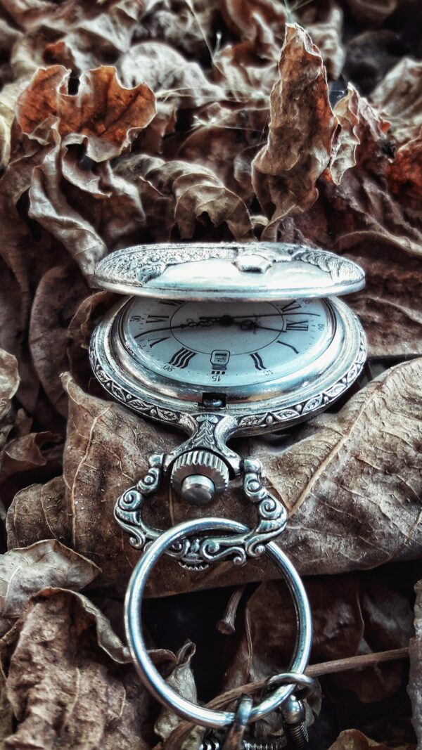 Chaimaa Berdal hand engraved silver pocket watch